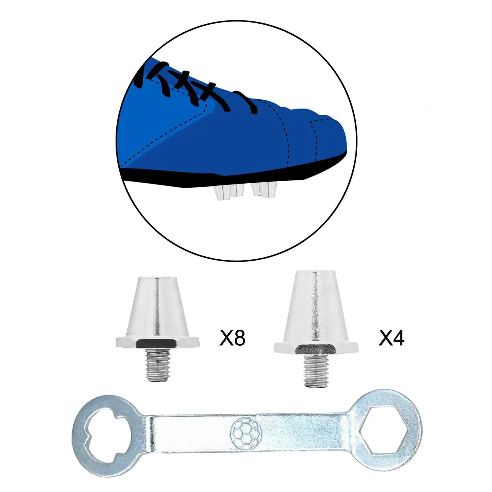 12Pcs Football Boot Spikes M5 Soccer Shoe Studs for Athletic Sneakers Sports Outdoor Indoor Football Cleats Firm Ground Sports 