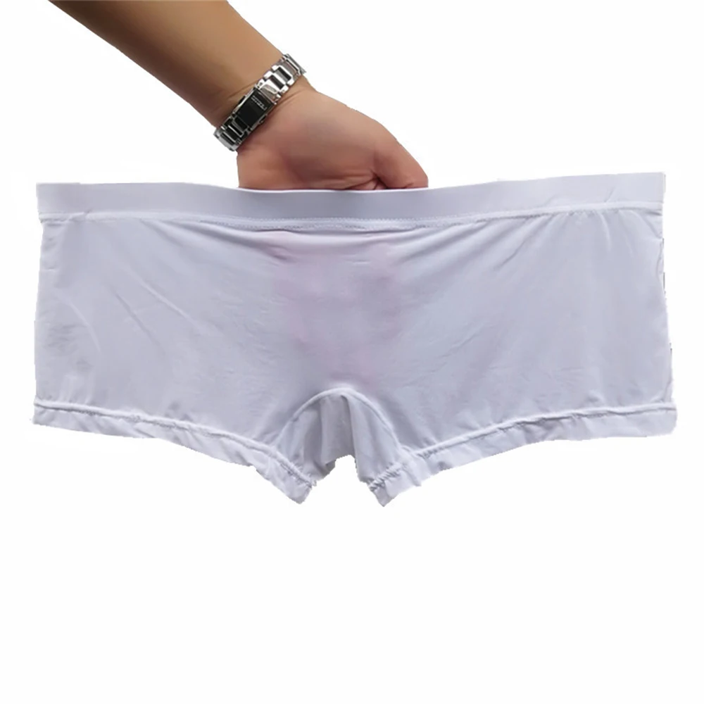 Brief Mens Briefs See Through Mesh Shorts Trunks Underwear in Ice Silk Fabric for a Comfortable and Seductive Fit