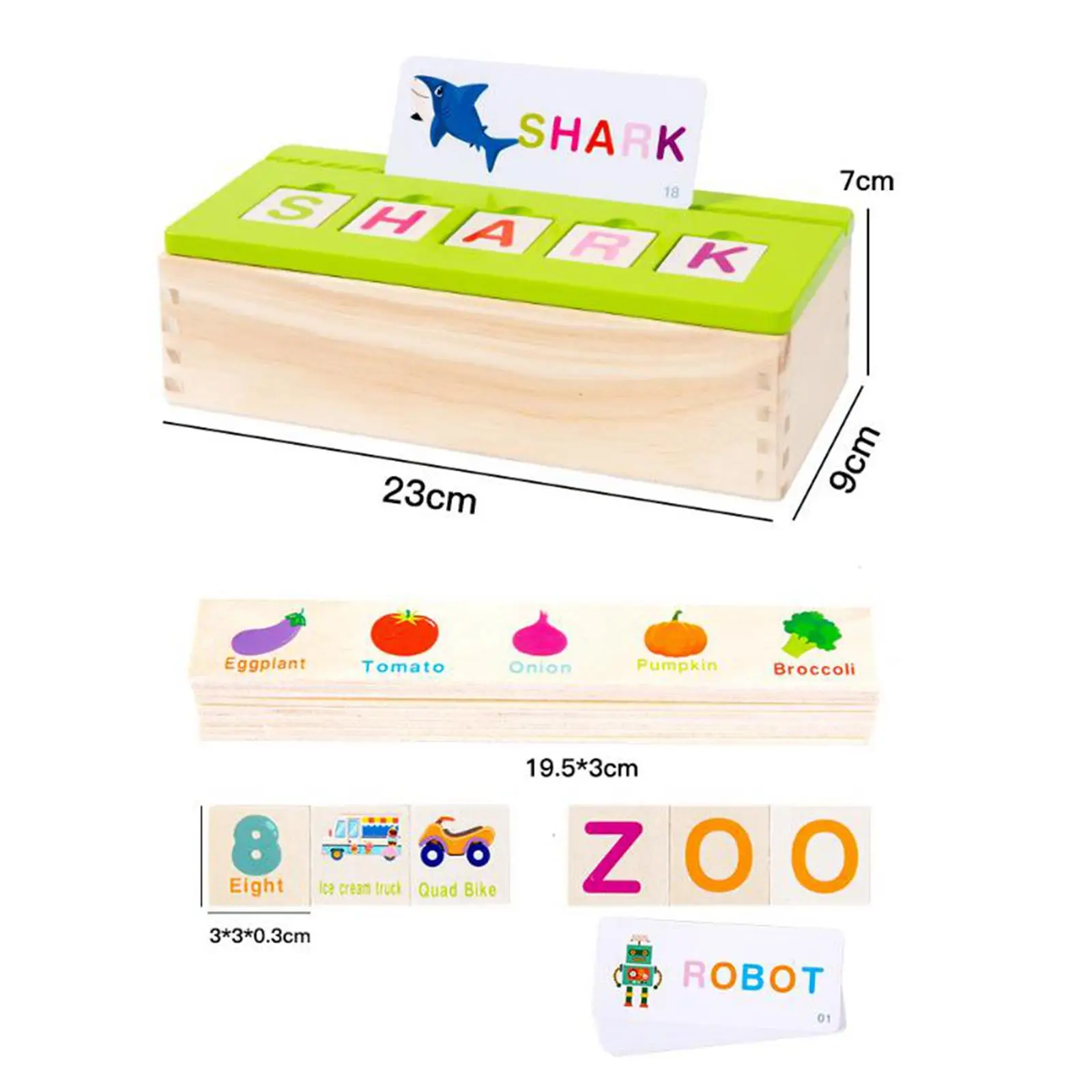 Wooden Spelling Game Wooden Alphabet Puzzle for Kids Ages 3 4 5 Years Old