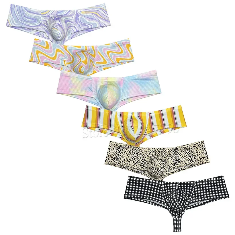 Men's Sexy Bulge Pouch Cheeky Brief Underwear Exotic Booty Short Half Butt Brazilian Bikini Boxershorts