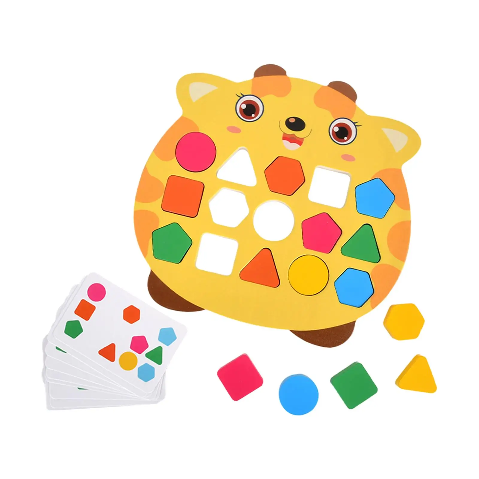 Wooden Shape Matching Game Kids Valentines Gifts for 3 4 5 New Year Gift