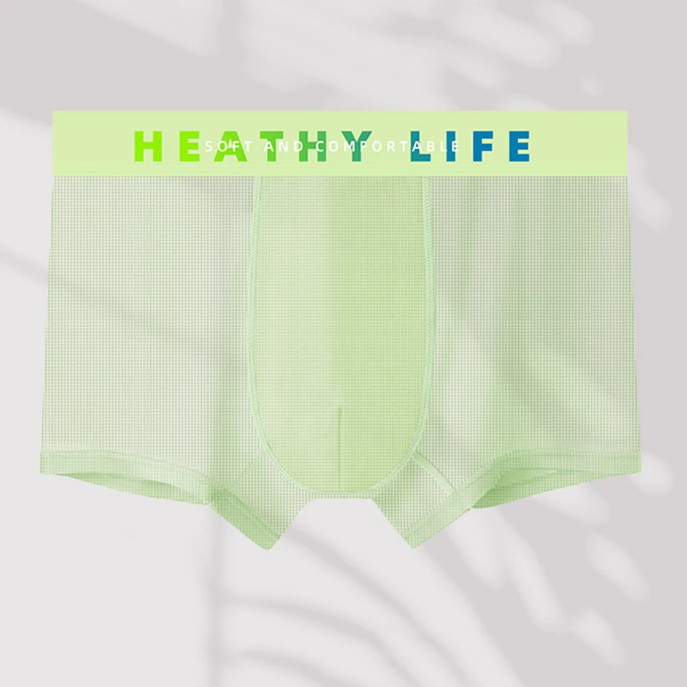 Panties Underwear Blue Boxer Brief Brand New Gray Green Lingerie Underwear Men Sexy Underwear Middle Waist Fashion