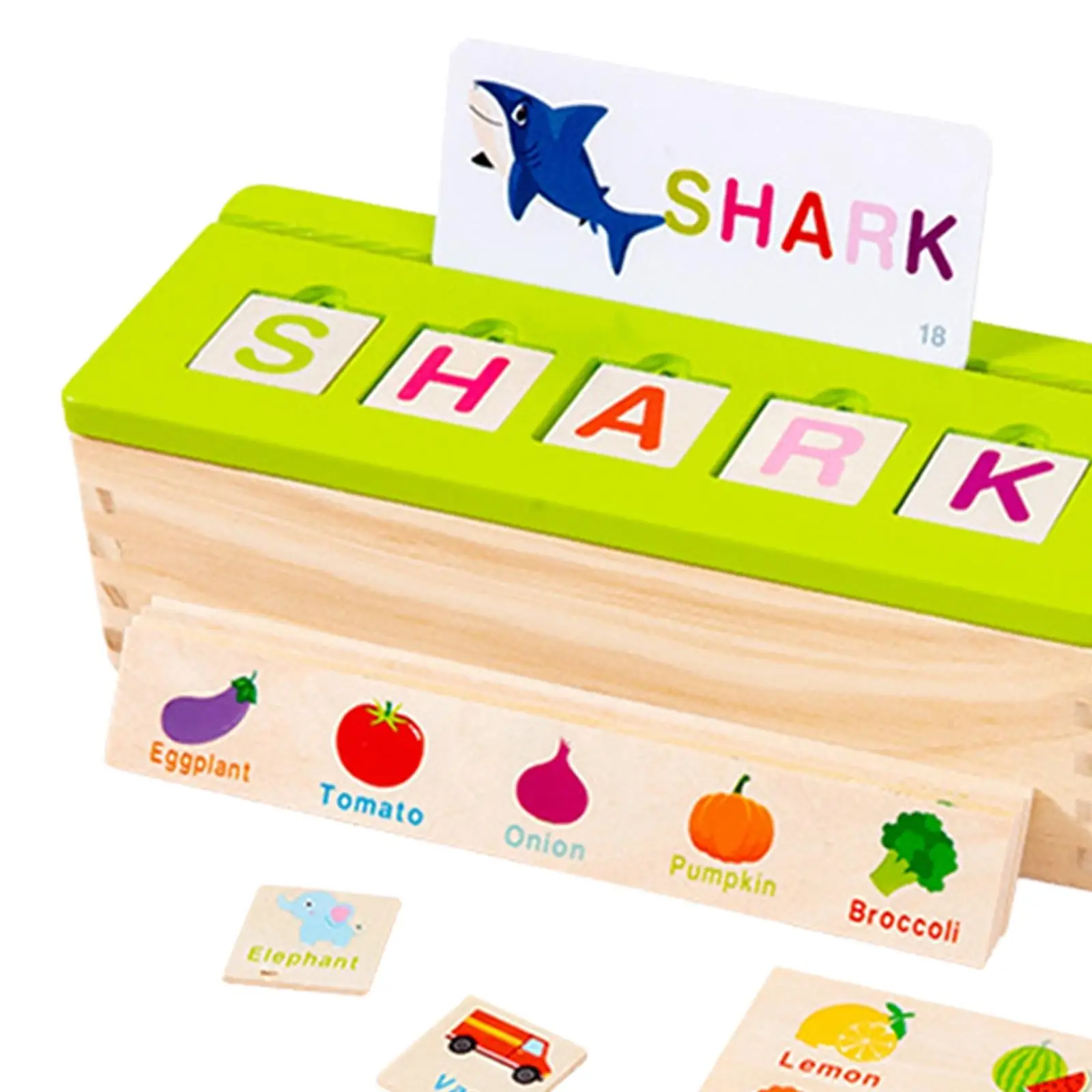 Wooden Spelling Game Wooden Alphabet Puzzle for Kids Ages 3 4 5 Years Old