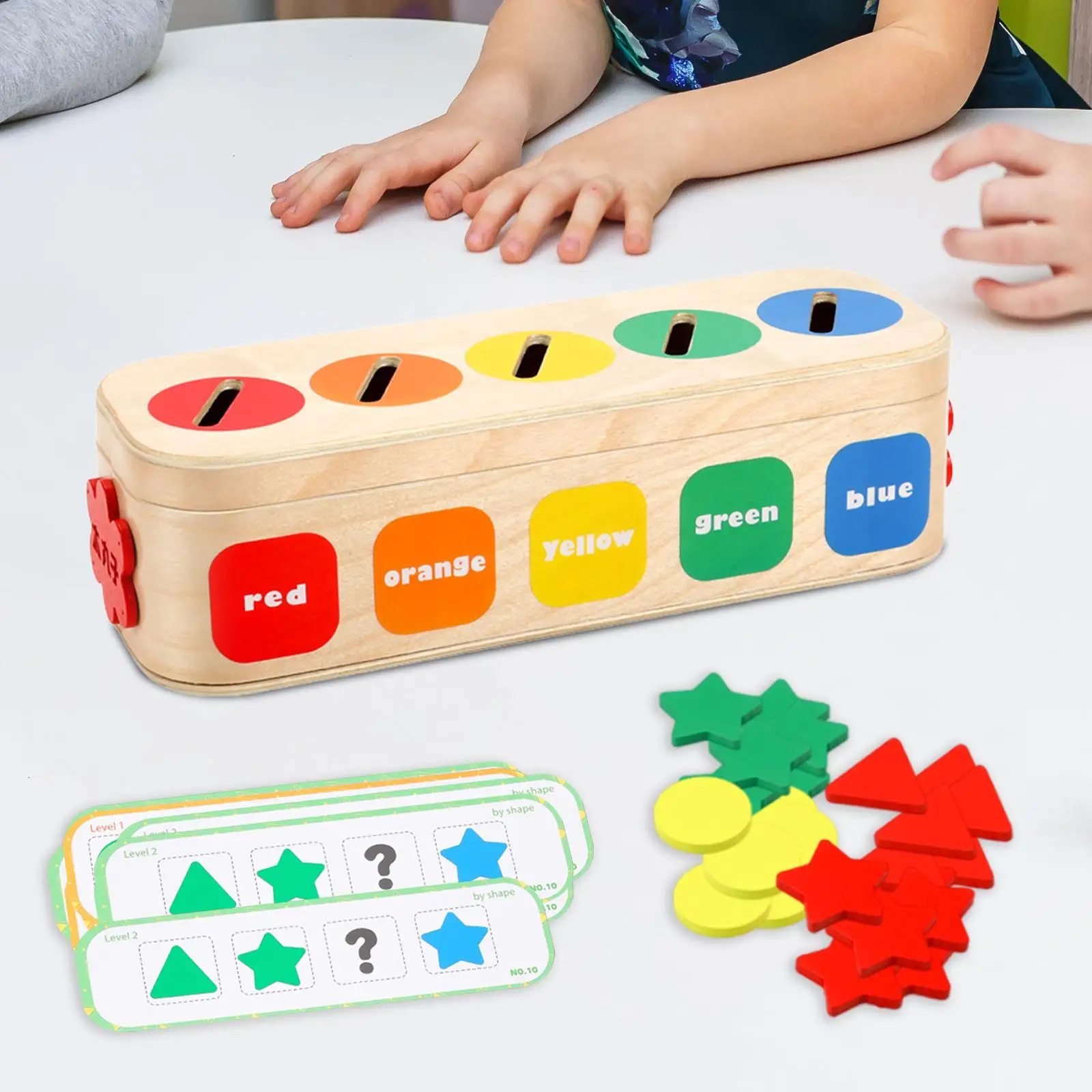 Montessori Shape Color Sorting Toy Puzzle Match Toy Geometric Matching Block for Children 4 5 6 Year Old Boy Girls Holiday Gift - Image 4