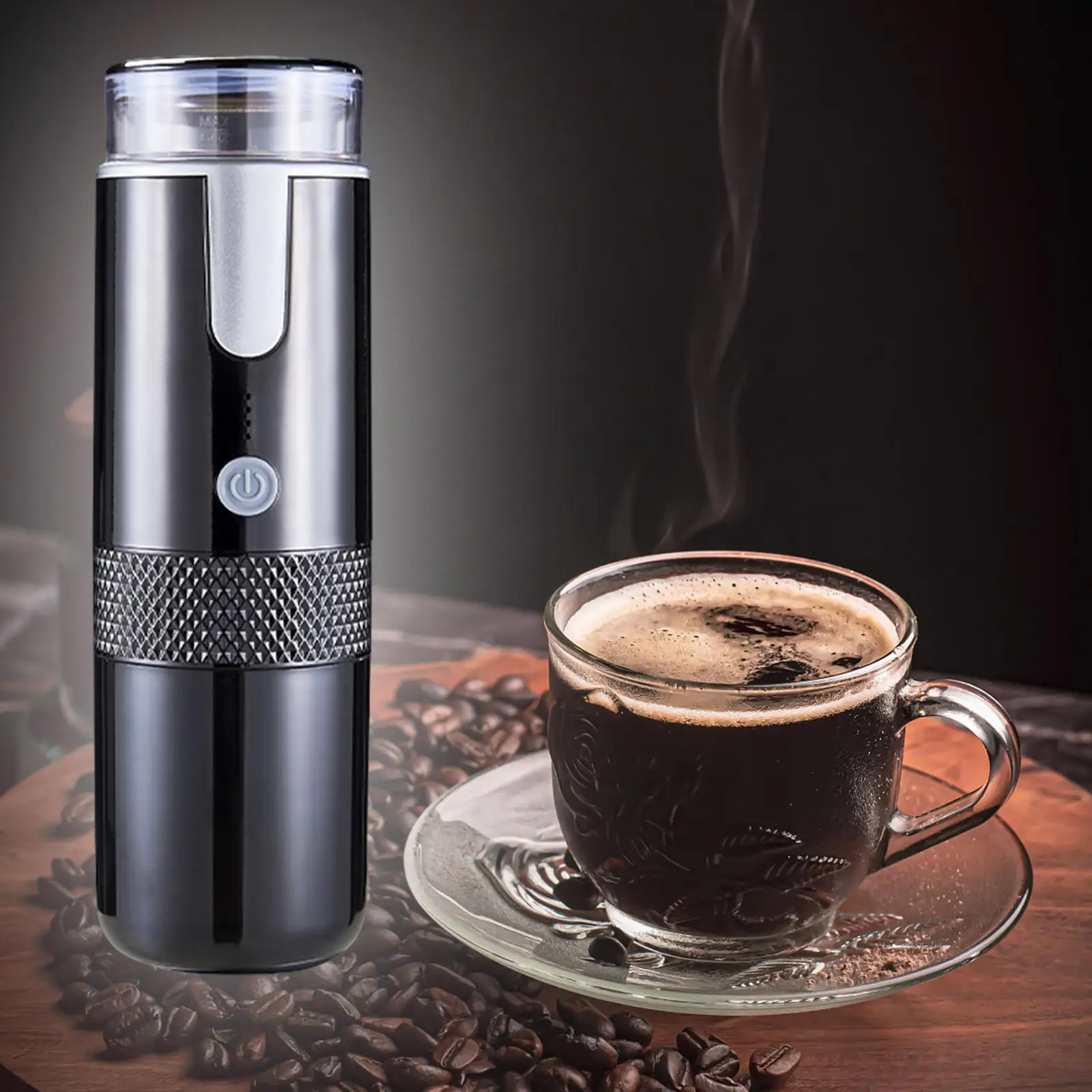 Capsule Coffee Machine Capsule Manually Operated Cordless USB Mini Small Car Coffee Maker for Kitchen Travel Home