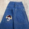 Jeans Harajuku Retro Solid Color Loose Jeans Ladies Y2K Black Pants Men New Punk Rock Hip Hop Gothic Wide-Leg Pants Street Wear - Image 2