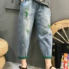 Max LuLu Korean Fashion Harem Pants Womens Summer Loose Ripped Denim Pants Ladies Classic Vintage Casual Jeans Punk Streetwear - Image 5