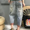 Max LuLu Korean Fashion Harem Pants Womens Summer Loose Ripped Denim Pants Ladies Classic Vintage Casual Jeans Punk Streetwear - Image 2