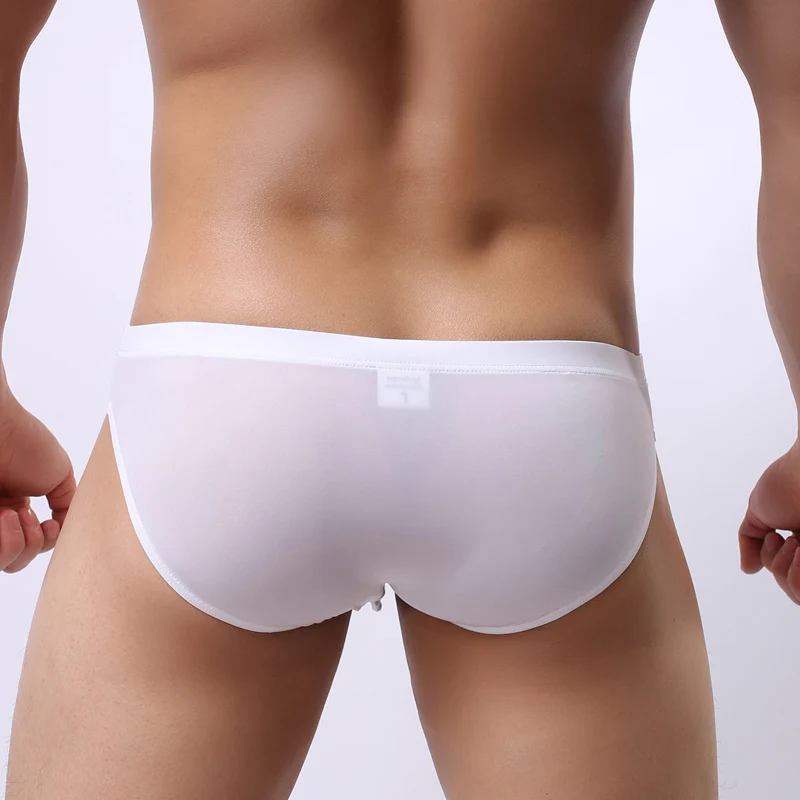 Gootrades Seamless Men's Briefs 2018 Summer Bikini Swimwear Mens Low Waist Underwear Silk Ice Underwear Men Transparent Briefs