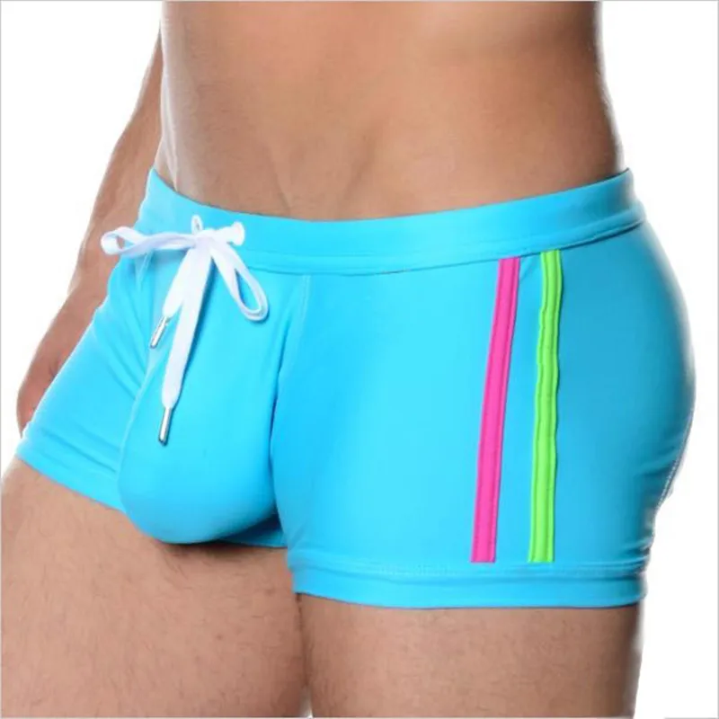 Men Swim Briefs Swimsuit Sexy Gay Penis Pouch Swimwear Surf Board Wear Beach Shorts Swimming Trunks Low Rise Bathing Bikini