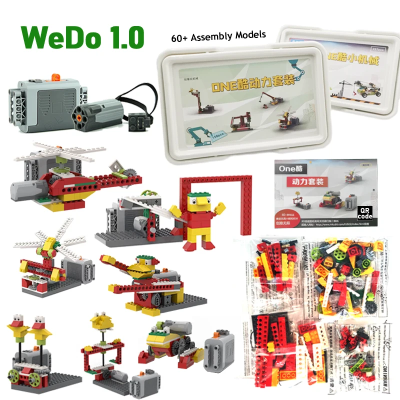 NEW 152Pcs WeDo 1.0 Educational and Dacta Series 9580 Robotics Construction Set Building Blocks STEM DIY Bricks Toys Gifts