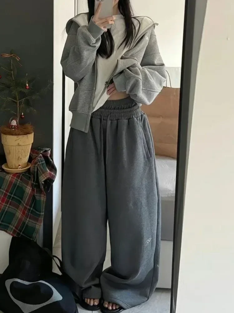 HOUZHOU Y2k Vintage Woman Baggy Sweatpants Joggers Oversized Korean Fashion Sports Pants Harajuku Streetwear Gyaru Kpop Trousers - Image 4