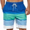 Men's Swimming Shorts Stripe 3d Surfing Board Short Kids Beach Shorts Men Swim Trunks Masculina Sports Fitness Pants Boy Briefs