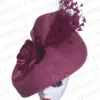 Feather Big Derby Hat Fascinator Flower Women Wedding Headpiece Kentucky Headpiece Ladies Church Occasion Chapeau Cap Headband