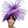 Kentucky Derby Big Fascinator Headpiece Women Wedding Party Church Race Pillbox Fascinator Bride Veils Ladies Millinery Hats
