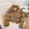 2024 Korean Fashion Parkas Winter Coat Women Standing Collar Short Thick Cotton Casual Loose Jacket Clothing Top New Outerwear