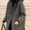 Jackets for Women Spring Autumn New Korean Fashion Spliced Hooded Outerwear Plaid Women's Coat Loose Casual Female Clothing