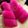 ZADORIN 3XL Autumn Winter Thick Warm Faux Fox Fur Vest Women High Quality Fashion V-Neck Short Fur Coat Female Fur Waistcoat