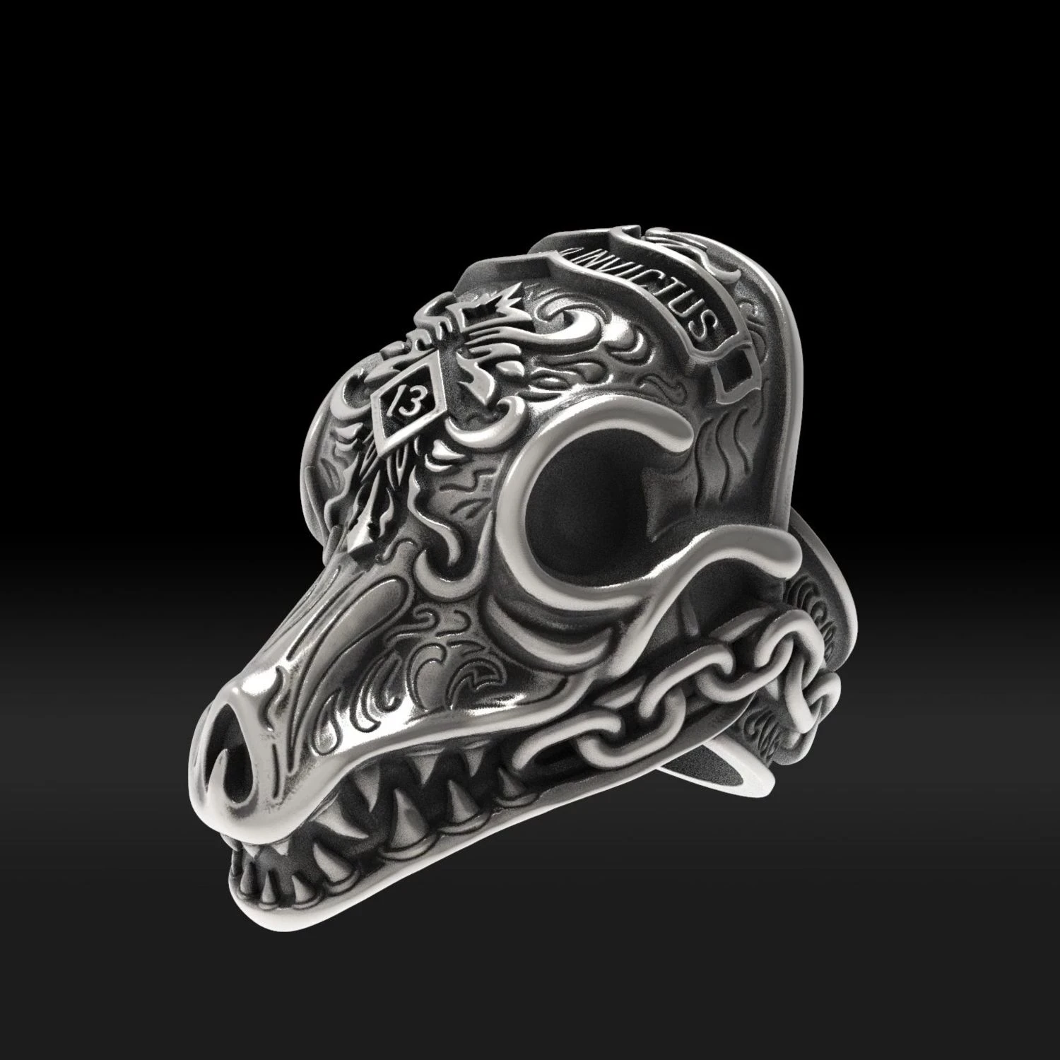 Morior Invictus Ring Skull Jewelry Men's Rings