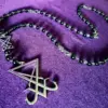 New Sigil Lucifer Rosary Luciferian Necklace occult goth gothic Necklaces left hand path rosary satanic
