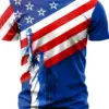 American Eagle Flag Men's 3D Print T shirt Tee Street T shirt Short Sleeve Crew Neck Shirt Independence Day Statue Of Liberty