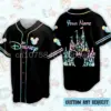 2024 New Free Custom Ddisneyland Baseball Jersey Disneyland Vacation Matching Rainbow Black Disney Baseball Shirt