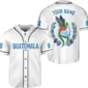 Free Custom Name Guatemala Baseball Jersey 3D Printed Men's and Women's Casual Fashion Street Baseball Jersey