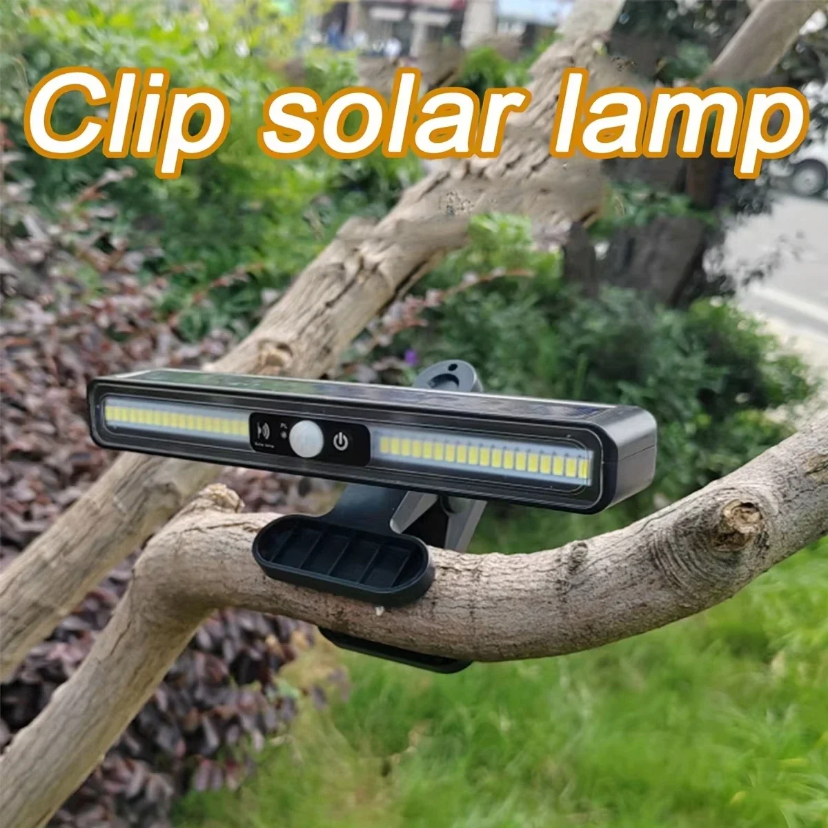 Clip On Solar Motion Sensor Lights Outdoor Waterproof Solar Fence Lights Outside with 36 LEDs Portable Solar Powered Lamps