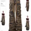 Women's Y2k Baggy Cargo Jeans Harajuku Denim Trousers Aesthetic Punk Jean Pants Vintage Japanese 2000s Style Trashy Clothes 2024