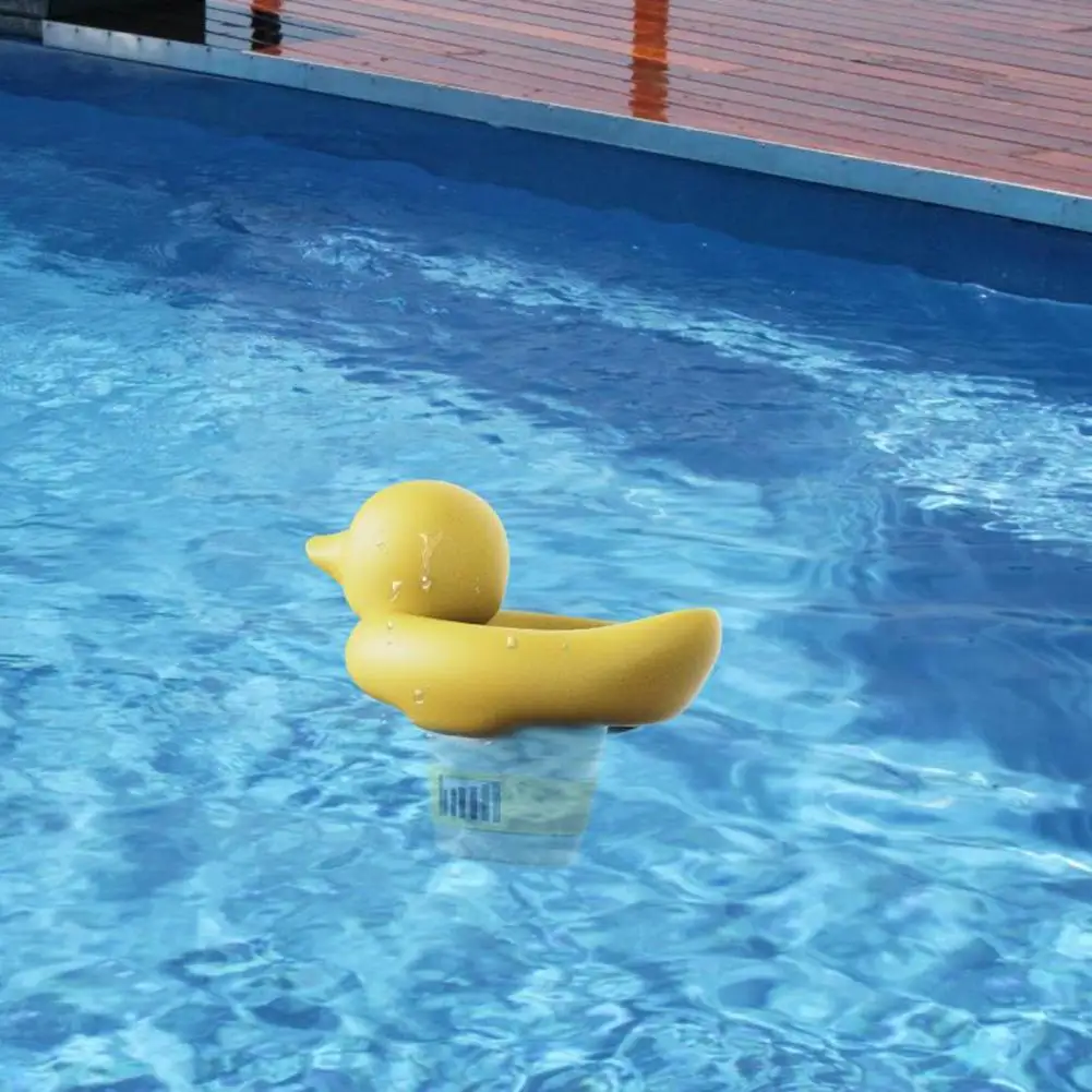 Cute Not Sinking Floating Chlorine Dispenser Reach Every Corner Fountains Pool Floating Chlorine Dispenser Box Cleaning