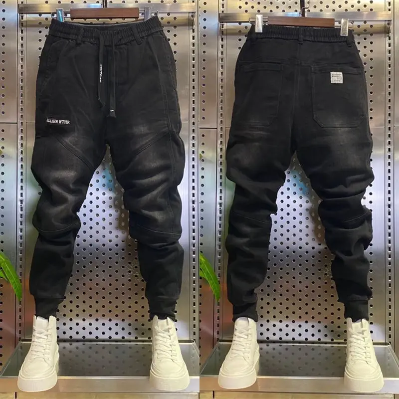 High Quality Fashion Comfortable Luxury Designer New Baggy Luxury Korean Style Loose Jeans for Men Ideal for Spring and Autumn
