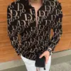 New Men's Shirt Long Sleeve Casual Printed Shirt 2025 Hawaiian Fashion Long Sleeve Shirt Plus Size 5XL