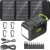 Portable Power Station with Solar Panel Kit Solar Generator Included Laptop Charger for Outdoor Home Camping Emergency RV