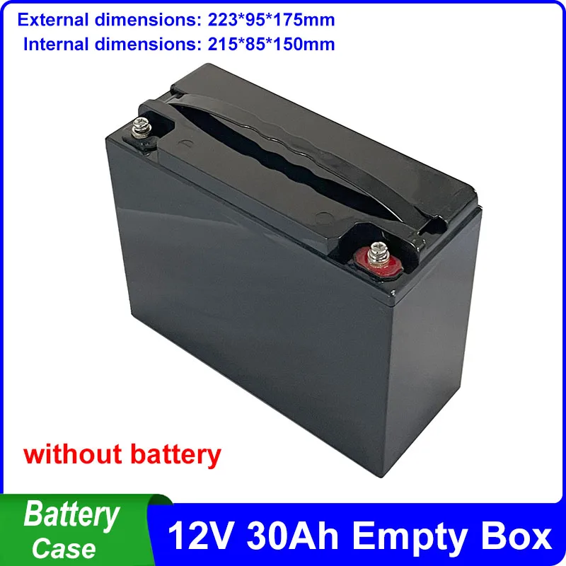 12V 30Ah Storage Box 12V30Ah Battery Case Empty Box Fit 12V 24V 36V 48V LiFePO4 NCM Cells for DIY Solar System Energy Storage