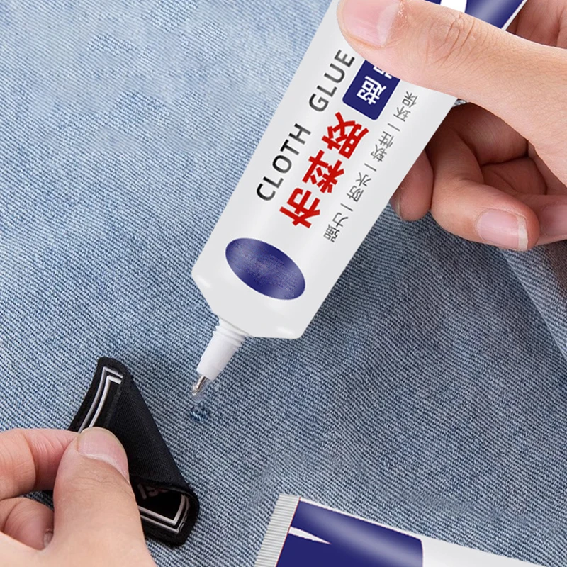 Fabric Sewing Glue Jeans Clothes Fabric Patching Multipurpose Glue Liquid Instant Transparent Sew Glue Sealers Glue Repair