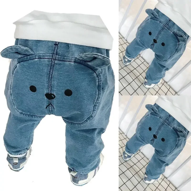Spring and Autumn Kids Clothing Casual Jeans Pants Children Clothing Baby Girls Denim Harem Pants Girls' Jeans