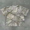 Hip Hop Y2k Retro Tops 2024 Camo Print Graphic T-Shirt Harajuku Goth Men and Women Summer T-Shirt Casual Street Wear