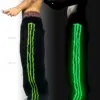 High Street Retro Reflective Striped Baggy Sweatpants Y2K Harajuku Gothic Punk Wide-leg Pants Men Hip-hop Streetwear Trousers