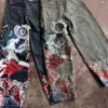 Y2k Jeans Harajuku Punk Oversized Graphic Embroidery Baggy Jeans Men and Women Wide Leg Jeans Hip Hop Casual Retro Streetwear