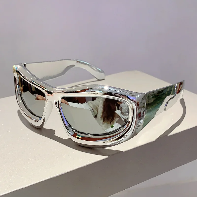 Fashion Sunglasses Y2K Future Technology Sunglass Personality Trend Sweet Cool Style Street Shooting Eyeglass
