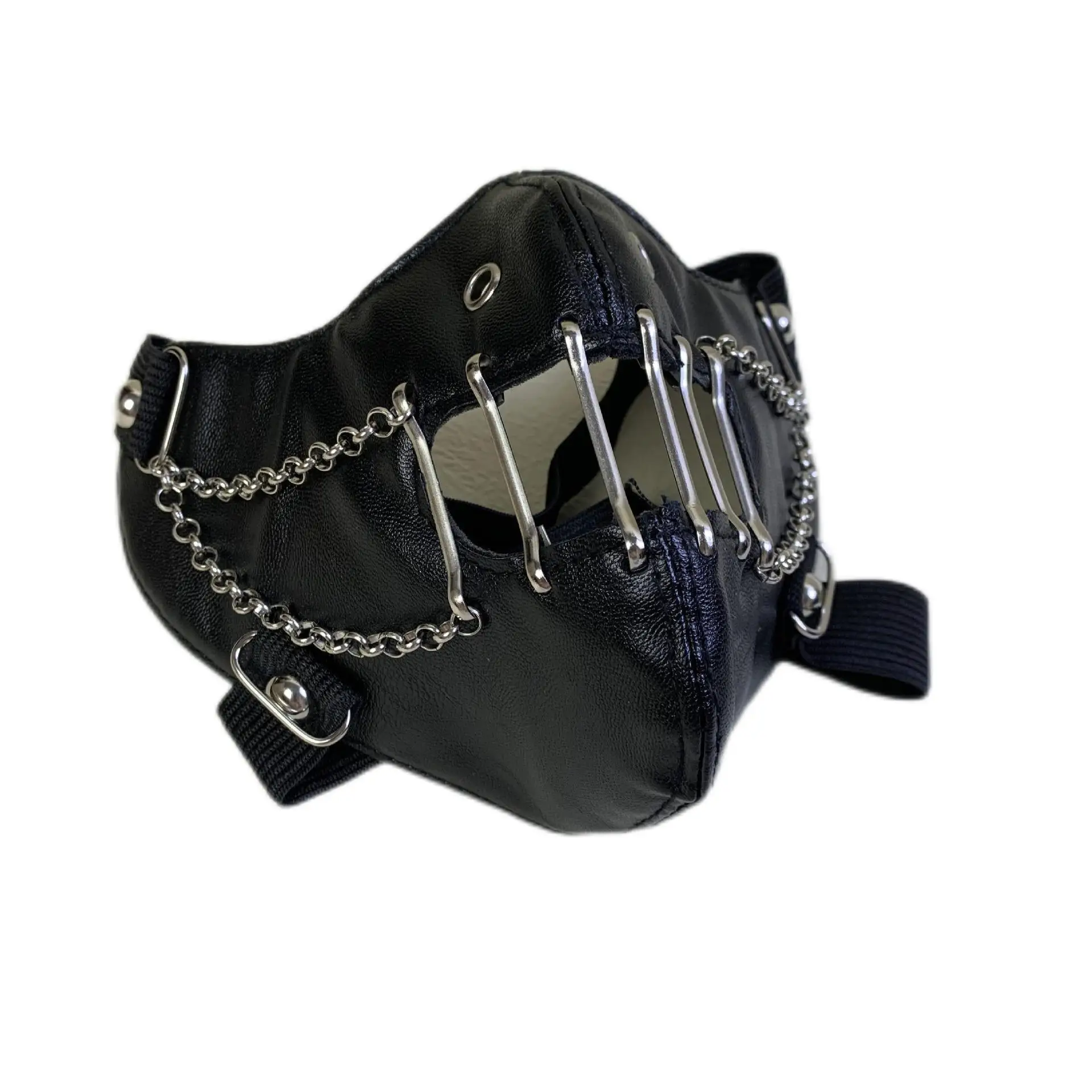 Steam Gear Gothic Punk ROCK AND ROW Accessory Performance Hip Pop Brown Gearwheel Rivet Cotton Winter Warm Mask