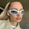 Future style Y2K integrated sunglasses Instagram popular street photo concave style sunglasses for men and women