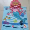 Beach Towel For Kids Hooded Bath Towel Poncho Kids Towel Microfiber Baby Towel For Girls 2-6 Years Bathroom Beach Swim Cover