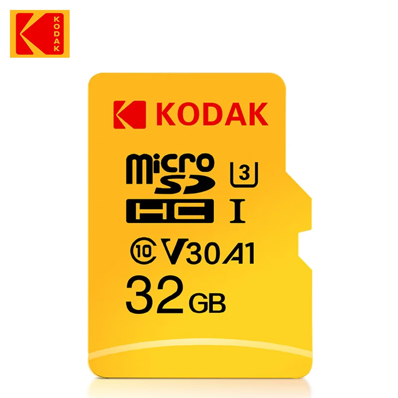 Original KODAK Micro Card SD 32GB 64GB 128GB Class10 V30 U3 Mini TF 256GB 512GB Flash Drive De Memoria Store Card For Smarthone