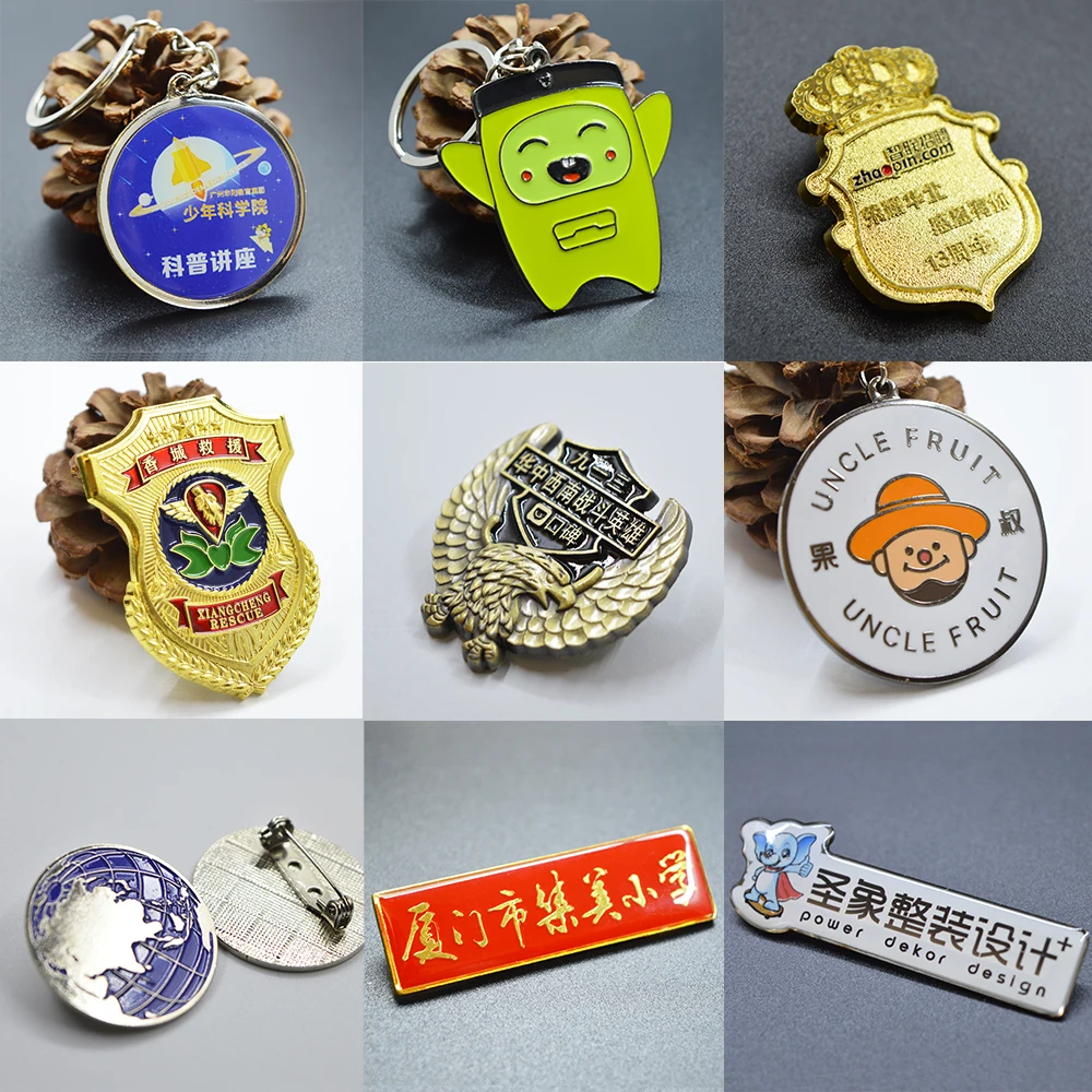 Shirley Custom hard Enamel metal Badges Brooches Soft Enamel Personal Logo Lapel Pins for Gifts genshin impact