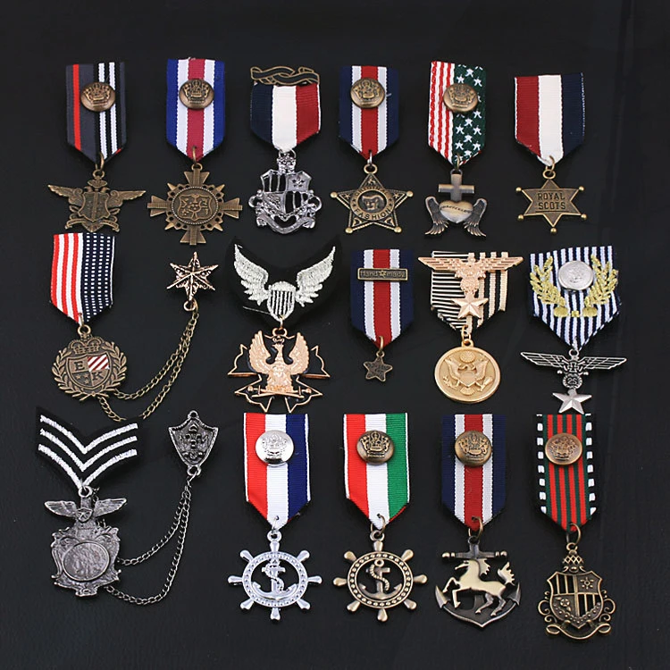 Pin rating small badge men and women's medal Harajuku Navy Badge Academy style