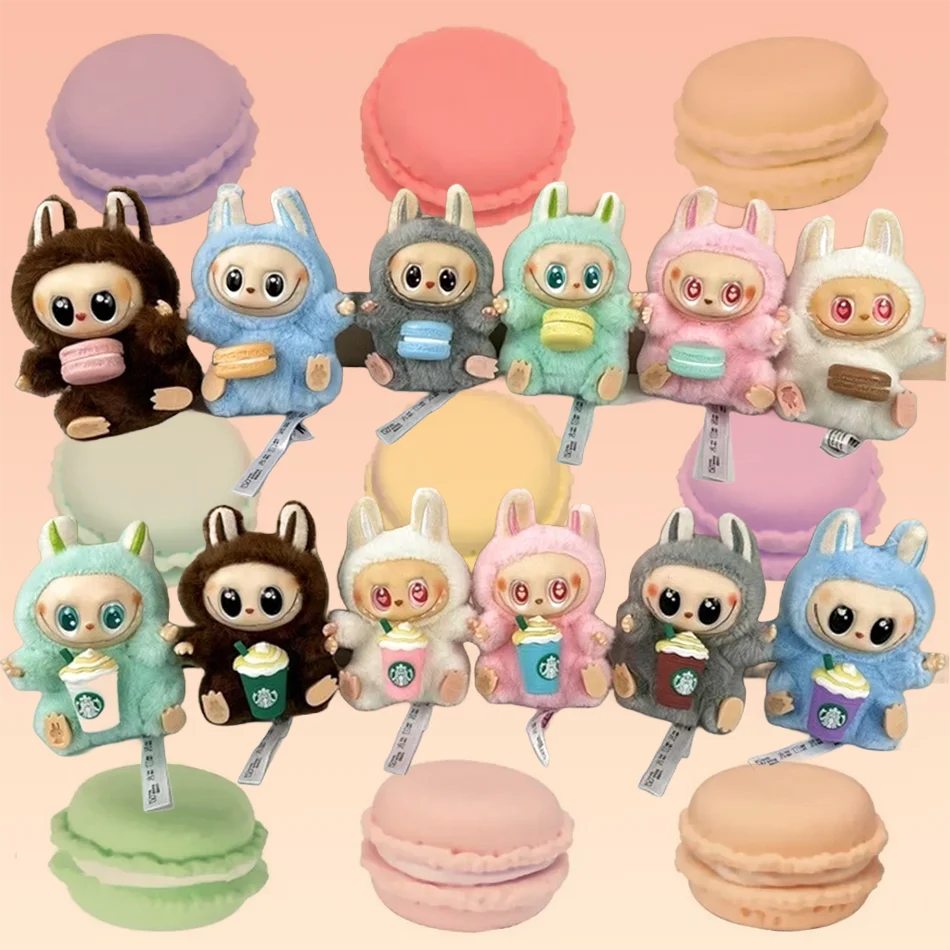 Mini plush doll clothes accessories for korea kpop exo labubu v1 v2 idol dolls pit strip climbing suit clothes gift