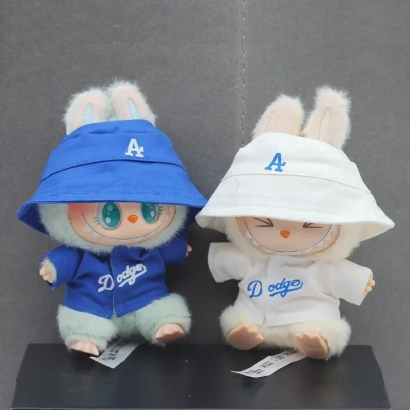 Labubu Doll Clothes 15/17cm Labubu Clothes Sitting Party Number 17 Baseball Clothes Children'S Diy Doll Accessories Gift - Image 4