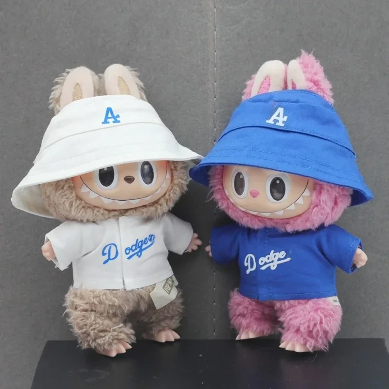 Labubu Doll Clothes 15/17cm Labubu Clothes Sitting Party Number 17 Baseball Clothes Children'S Diy Doll Accessories Gift - Image 2