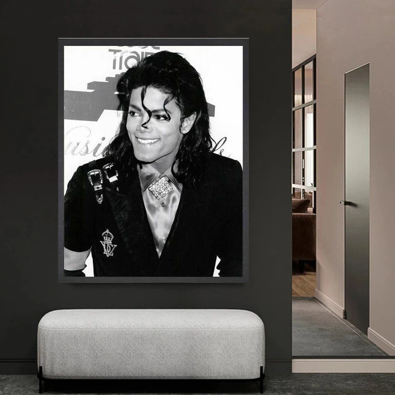 Black and White Michael Jackson Posters Prints Wall Art Canvas Painting Mural for Living Room Bar Cafe Home Decoration Cuadros - Image 3